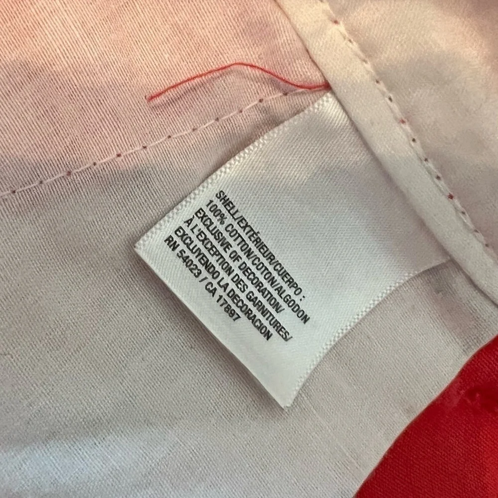 Old Navy‎ Anchor⚓️ Embroidered Shorts Coral & Blue Cotton Chino Size 6